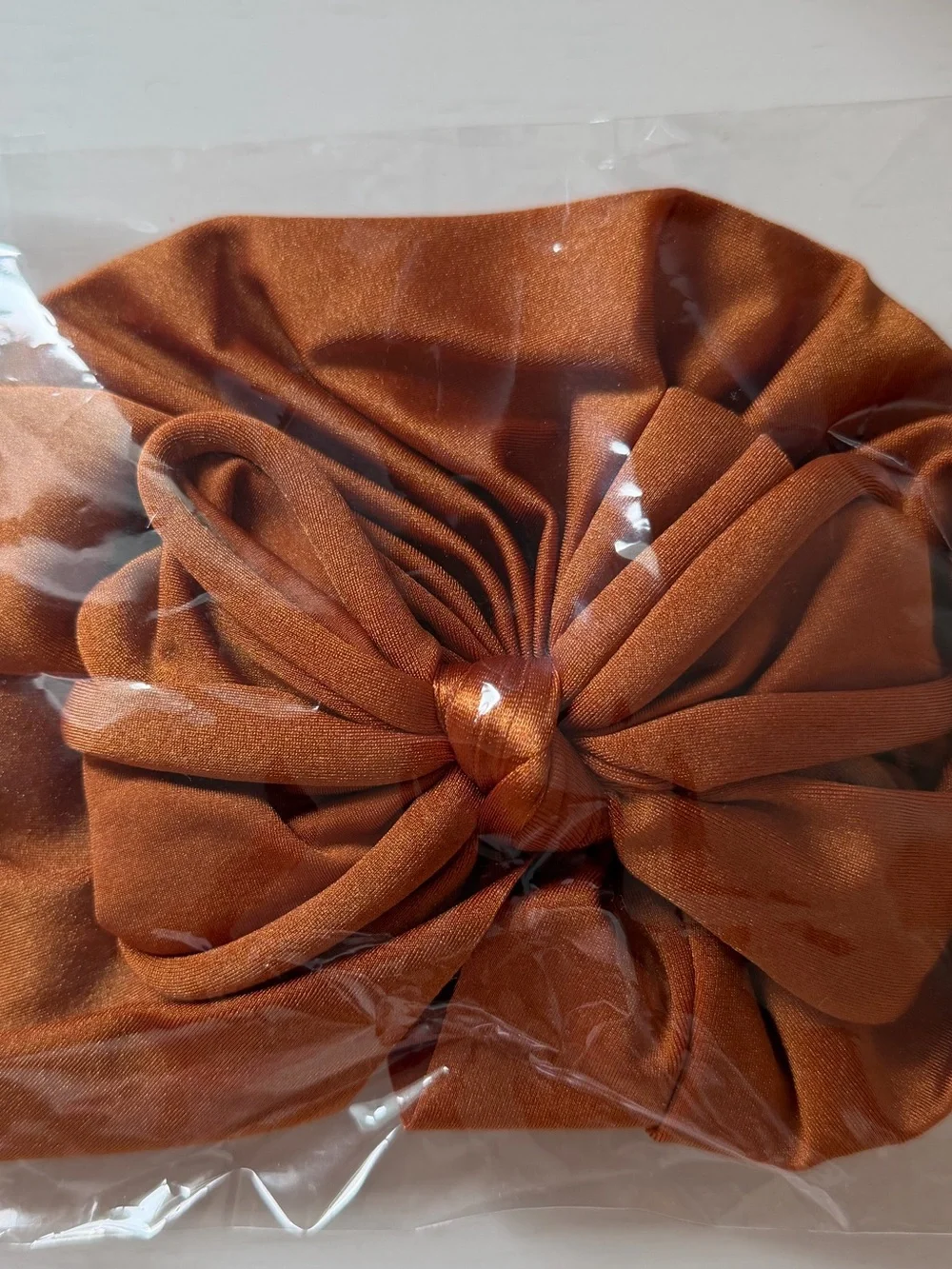 Bunny Knots Lockette | Baja Orange | Swim turban size S NWT